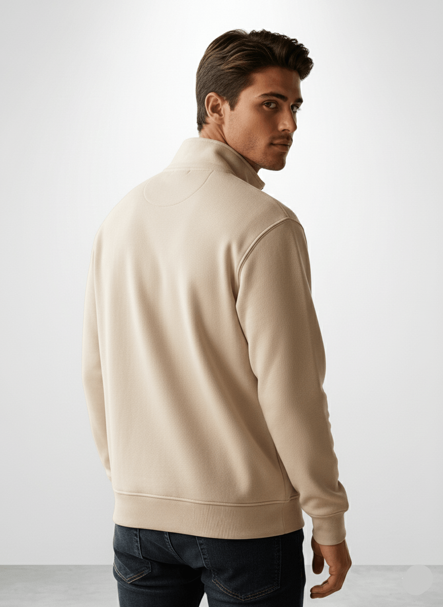 Beige Quarter Zipper - ORQA