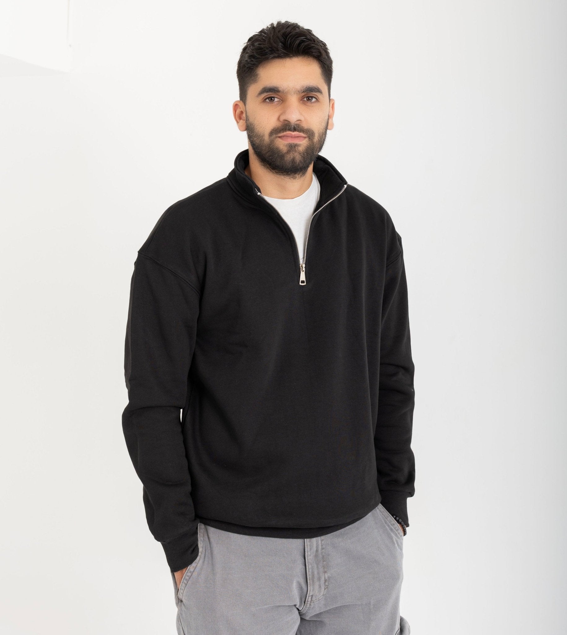 Black Quarter Zip - ORQA