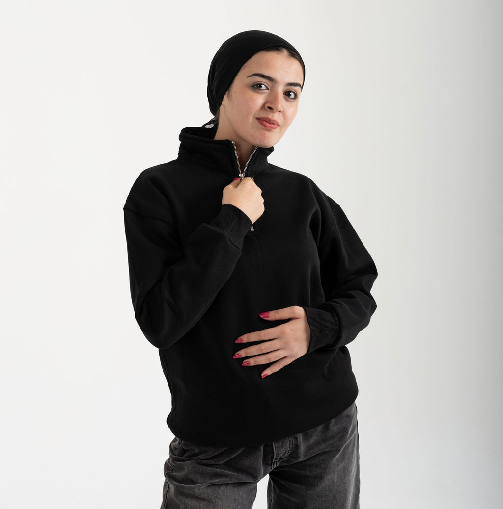 Black Quarter Zip - ORQA