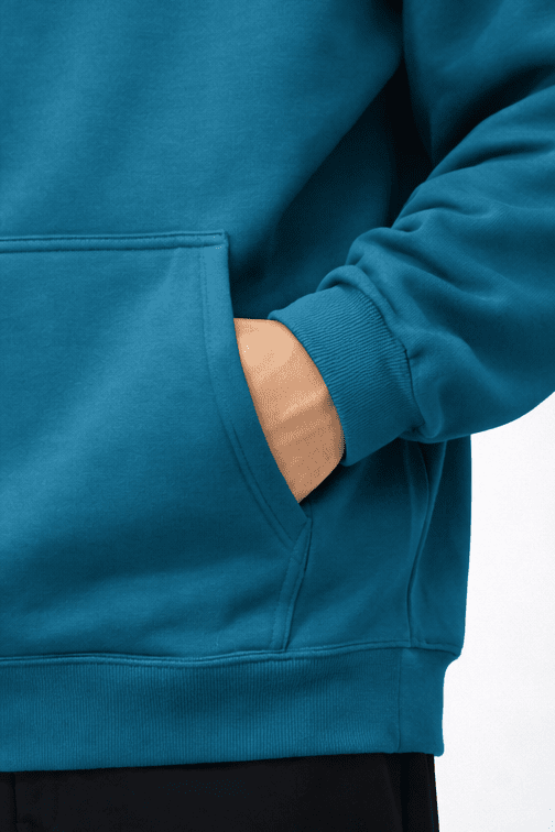 Petrol blue Hoodie - ORQA