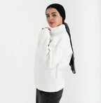 White Quarter Zip - ORQA