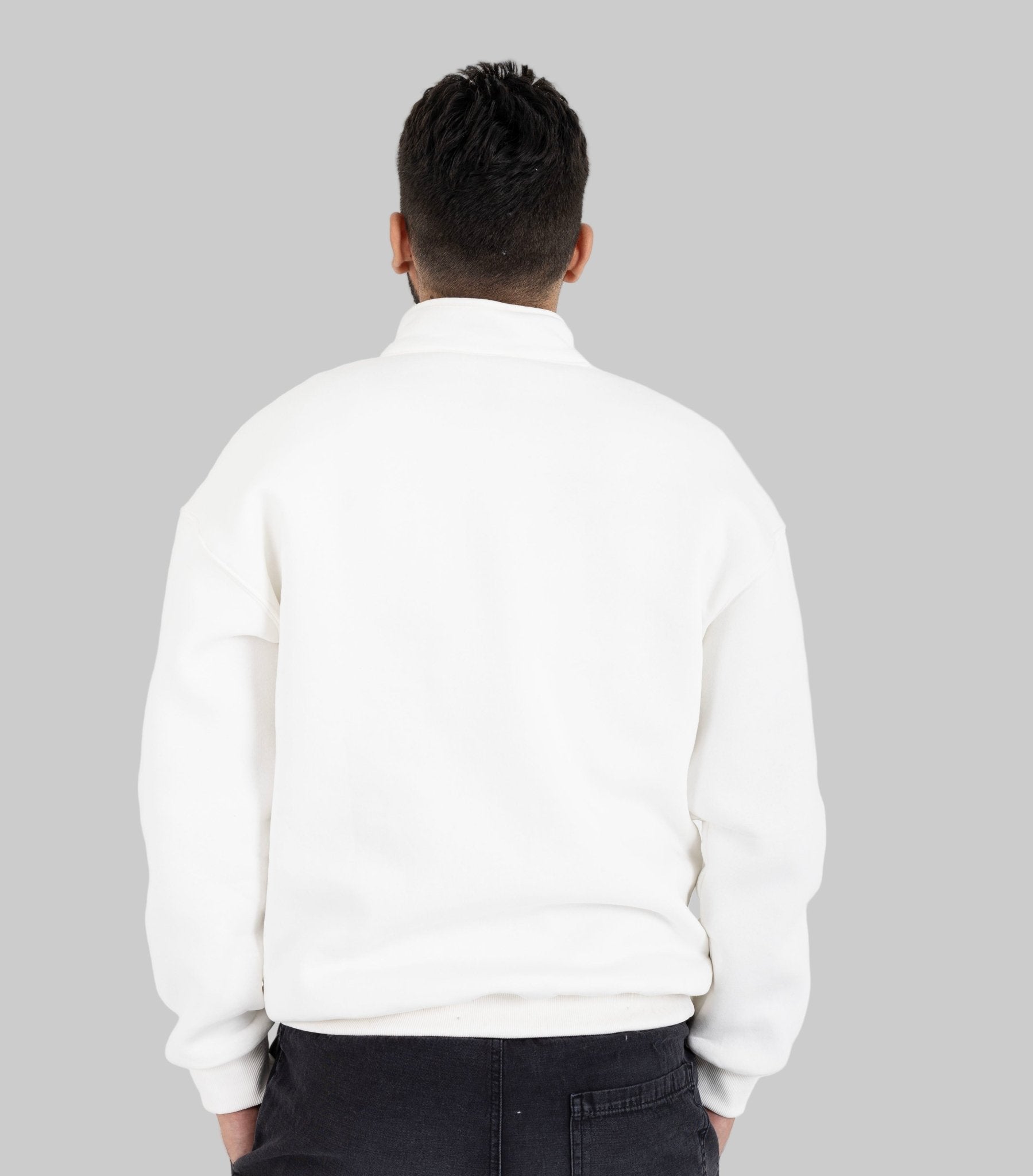 White Quarter Zip - ORQA